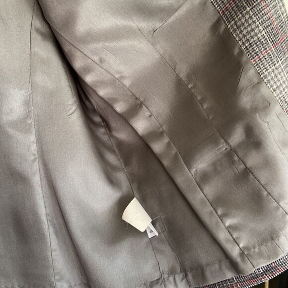 Vintage Pendleton Checkered Virgin Wool‎ Blazer - Size 18 - Picture 6 of 7